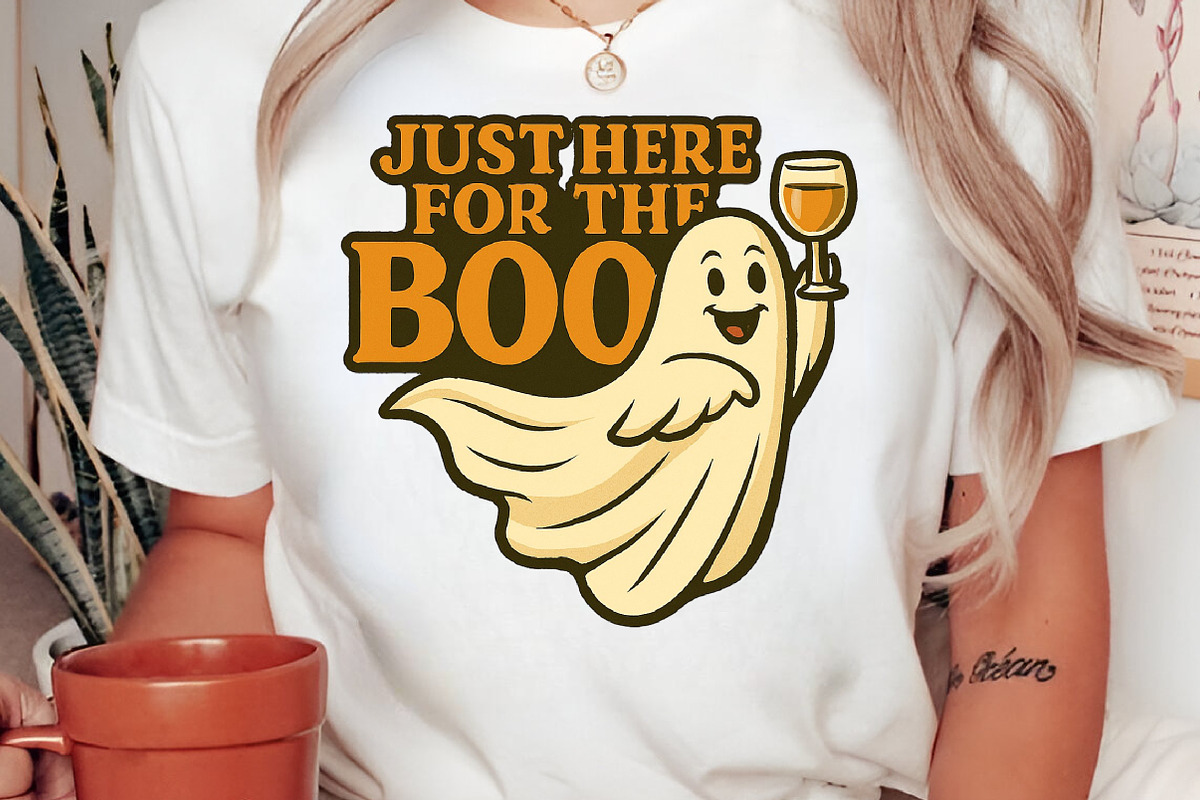 Just Here for the Boo PNG, an Illustration by Craft Nest (Photo 2 of 6)