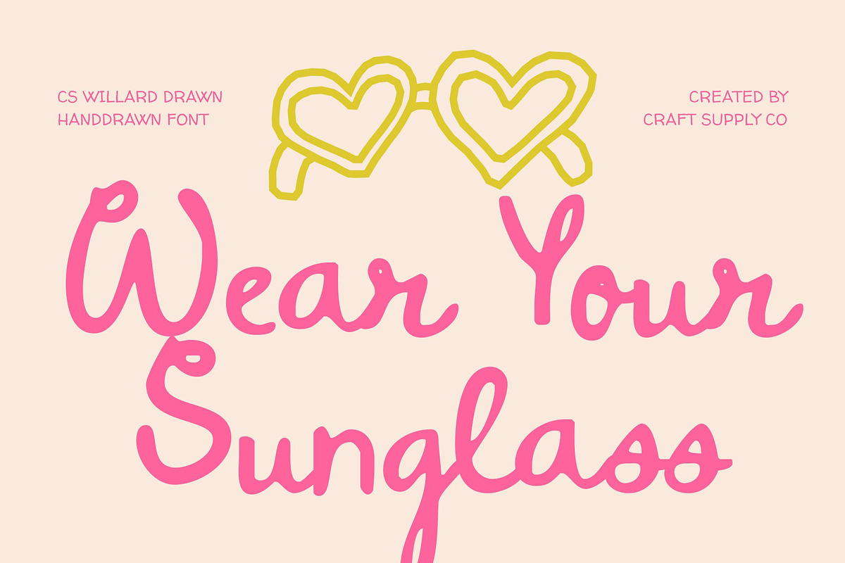 CS Willard Drawn, a Script Font by Craft Supply Co. (Photo 3 of 8)