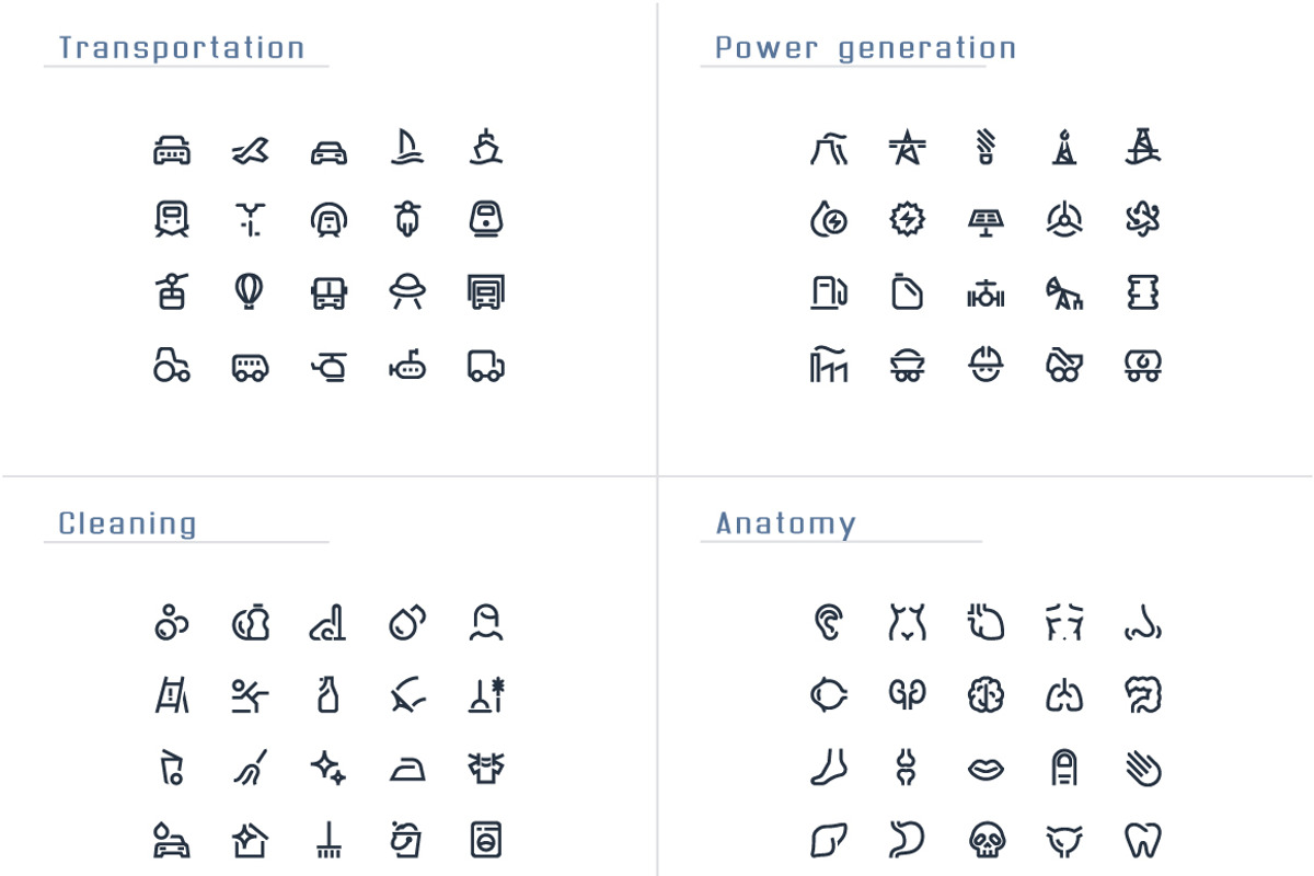 IconAlone Line icons pack, an Outline Icon by popcic (Photo 2 of 5)