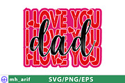 I Love You Dad Father's Day SVG PNG, a Graphic by mh_arif (Thumbnail 2 of 4)