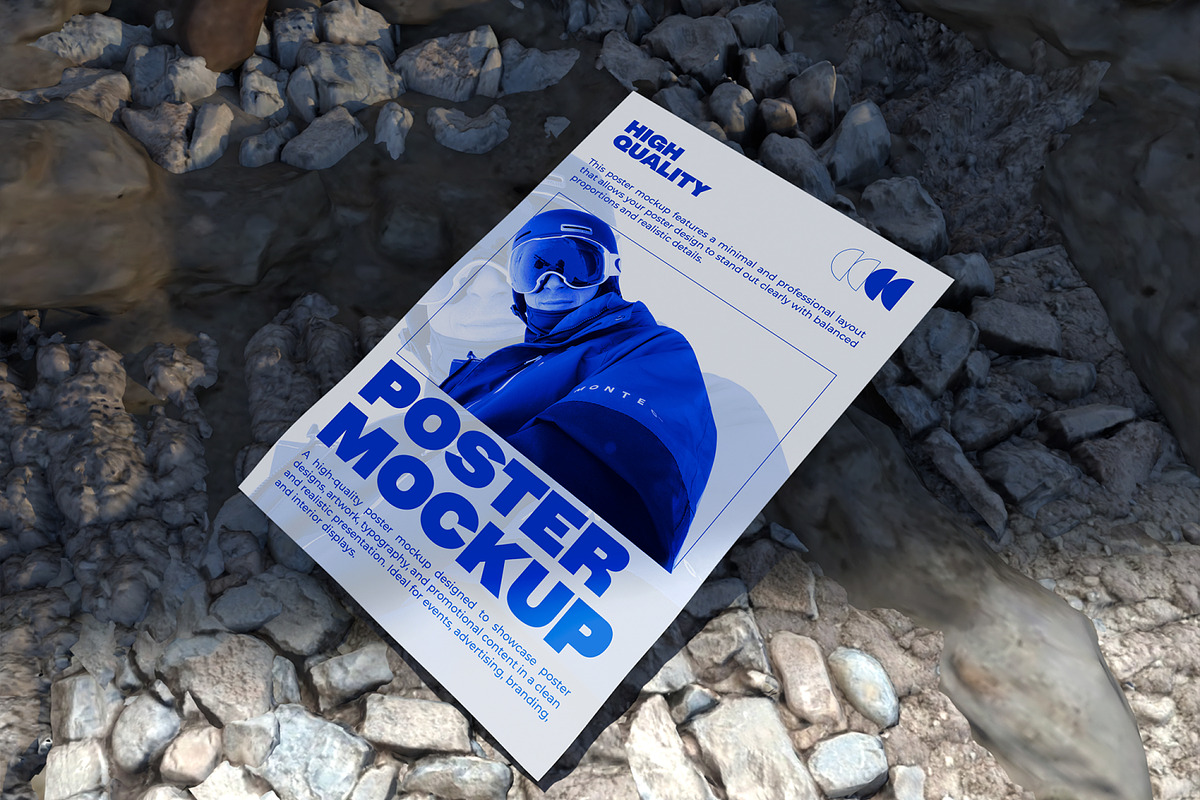 Poster Mockup, an Advertising Mockup by Unerispace (Photo 5 of 5)