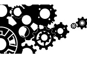 Gear & Cogwheel Silhouette Vector Bu, an Illustration by jahid234 (Thumbnail 17 of 51)
