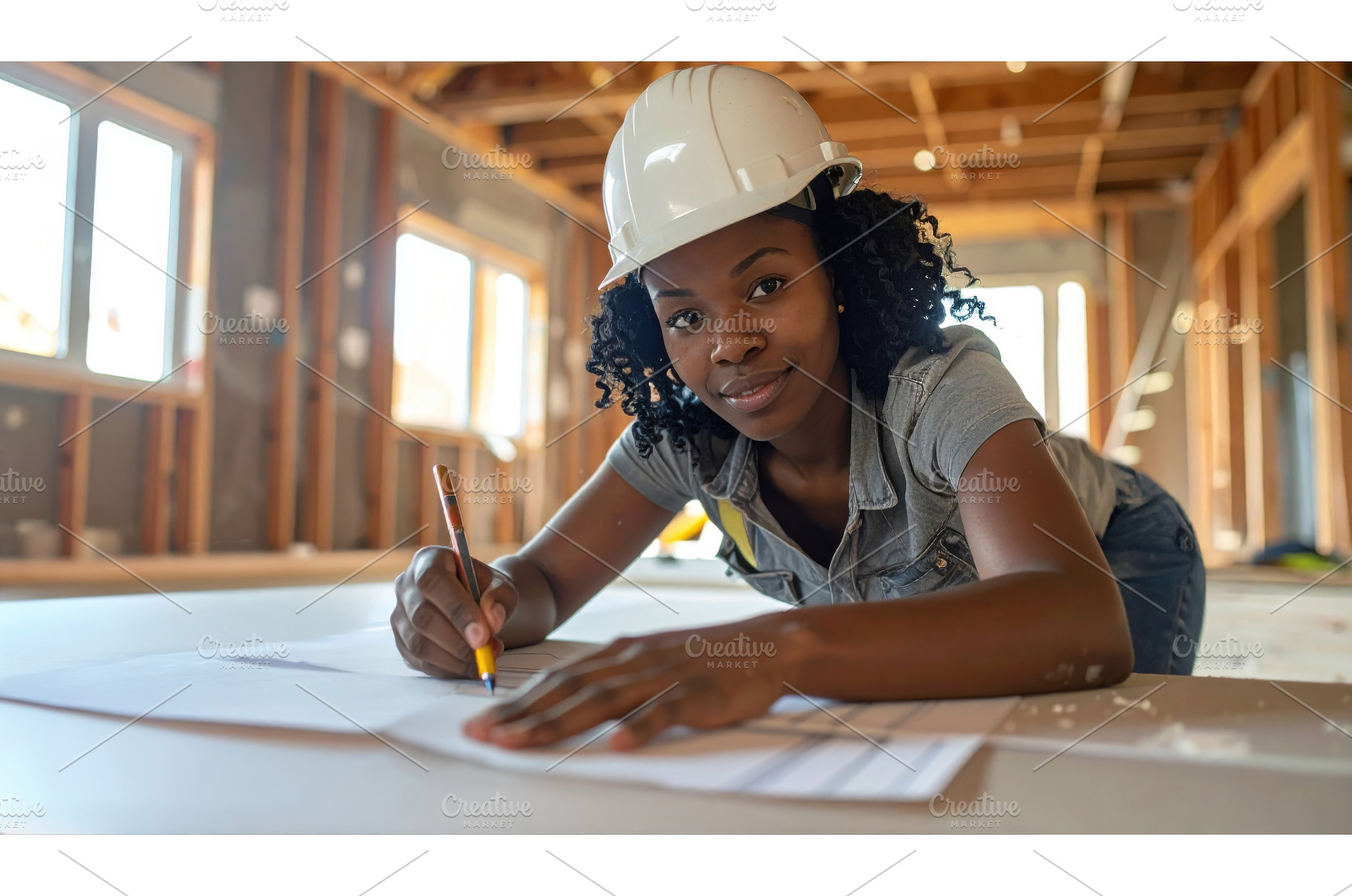 A female architect designs a, an Architecture Photo by Igor Tichonow