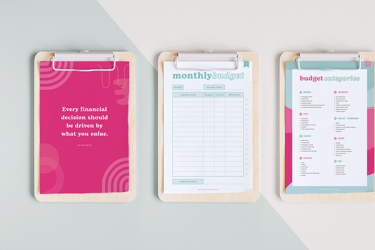 The Ultimate Finance Planner, a Magazine Template by Marigold Studios (Photo 7 of 9)