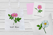 Wild roses, a Decorative Illustration by Tabita's shop (Thumbnail 2 of 4)