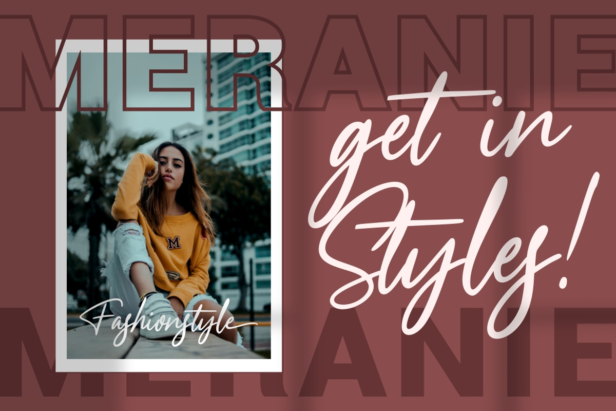 Meranie - Signature Font preview 3