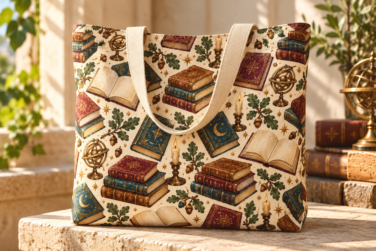 Moonlit Library Seamless Pattern, a Pattern Graphic by Colorsfav (Photo 7 of 7)