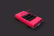 Low Poly Cabriolet, a Cars & Vehicle 3D Model by CreativeeArt (Thumbnail 4 of 8)