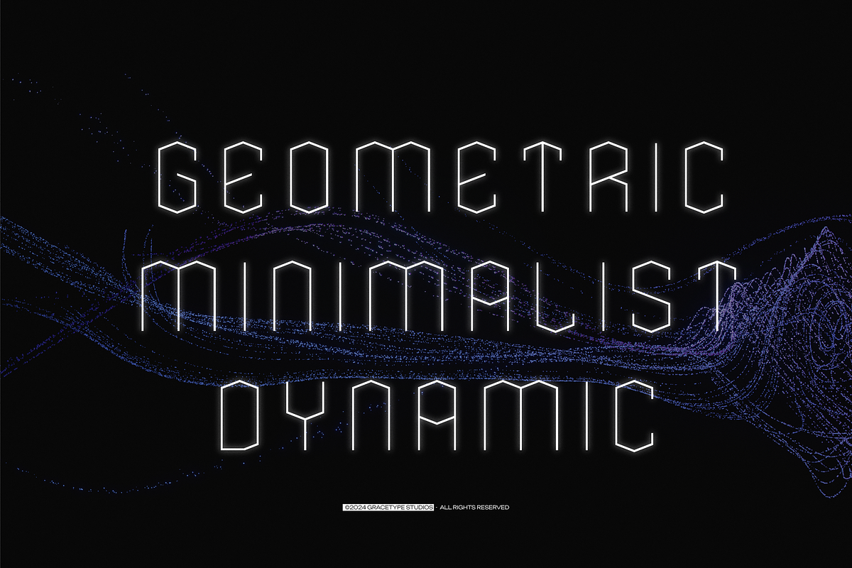 Eqlarc | Futuristic Geometric, a Font by gracetype_studio (Photo 3 of 12)