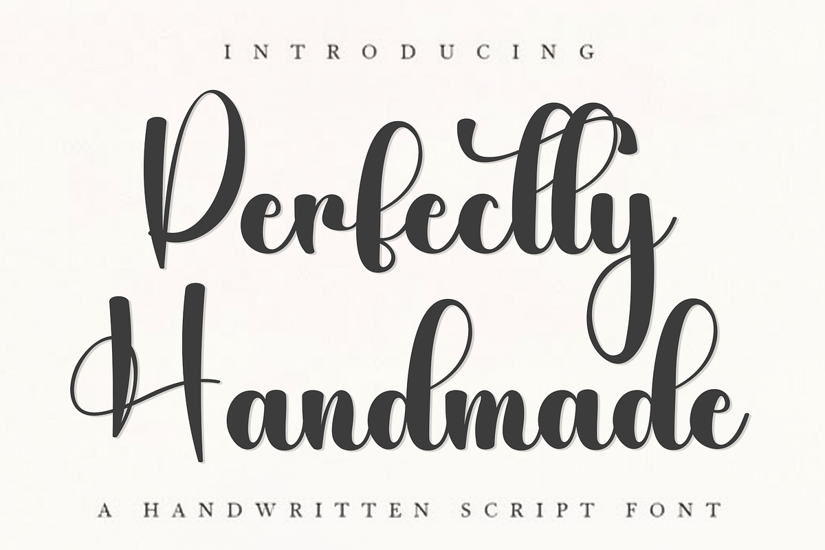 Perfectly Handmade, a Handwritten Font by FreshTypeINK (Photo 1 of 8)