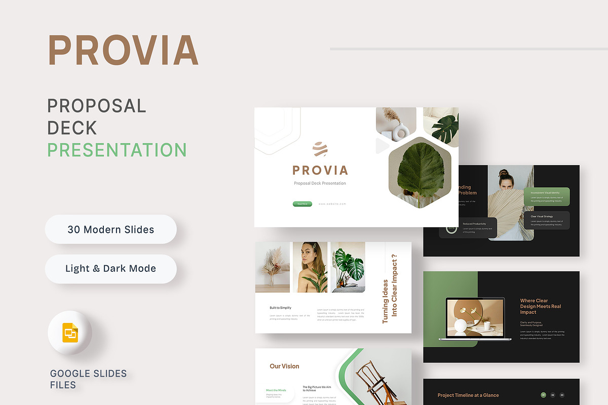 Provia — Proposal Deck Google Slides