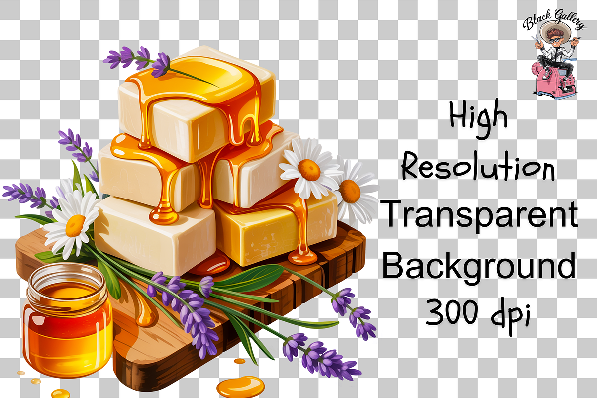 Honey Lavender Soap PNG Bundle, an Illustration by Clipart Bloom (Photo 11 of 11)