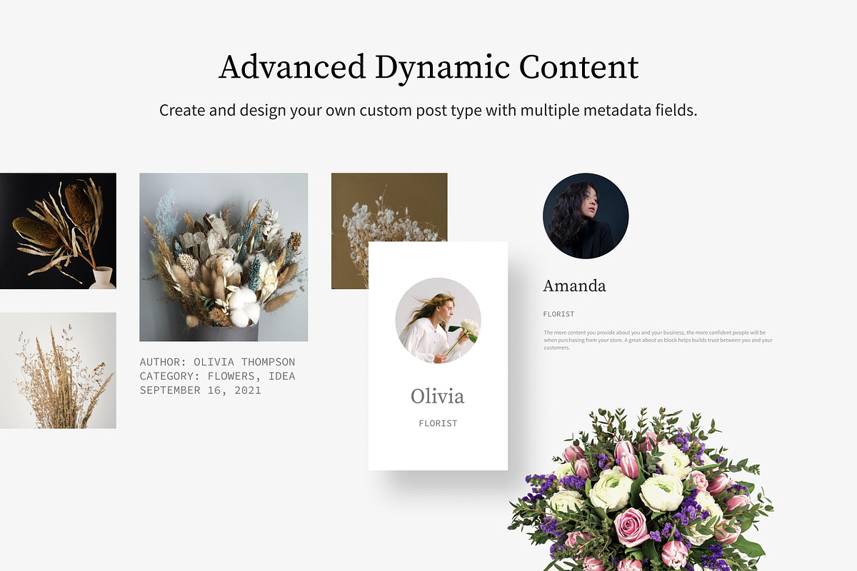 Florist WordPress Theme, a WordPress Template by TonyTemplates (Photo 8 of 9)