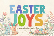 Easter Joys - Playful Display Font, a Sans Serif Font by khurasan (Thumbnail 1 of 5)