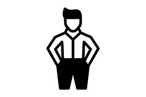 Male man solid icon, a Solid Icon by Creative priyanka