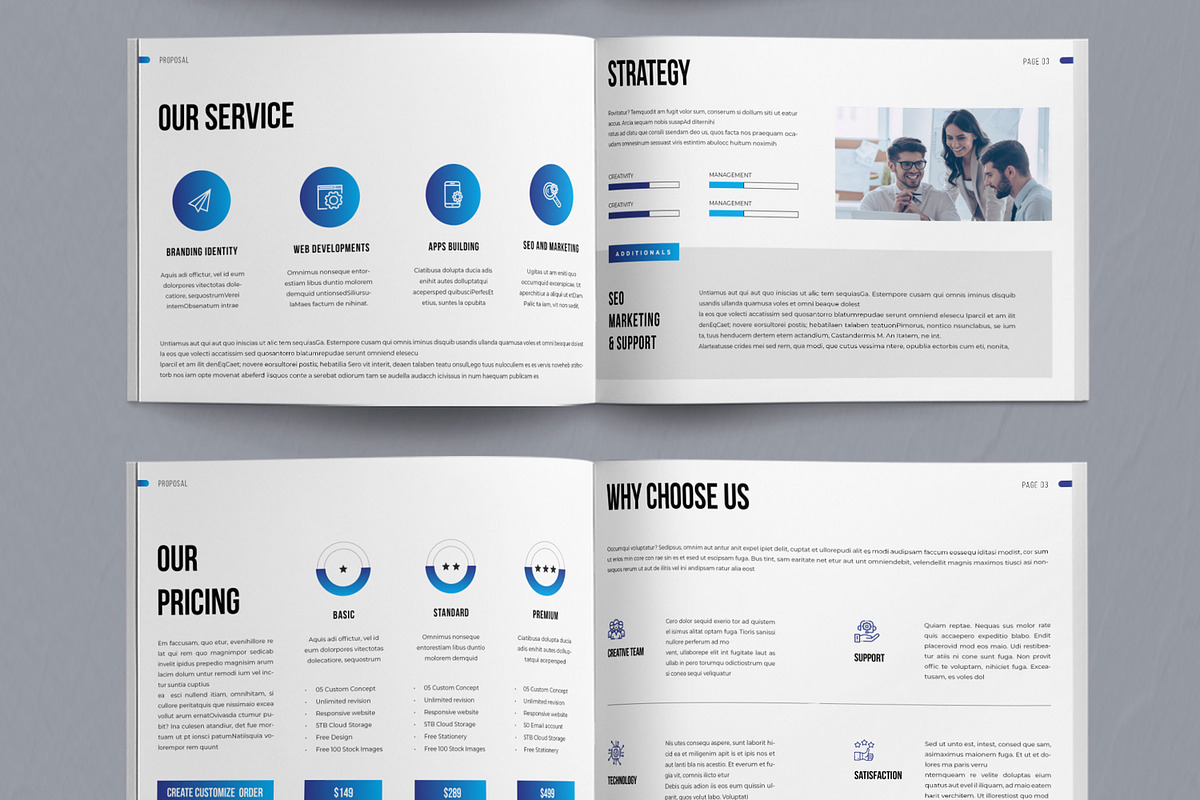 Brand Proposal Layout Landscape, a Brochure Template by ContestDesign (Photo 4 of 5)