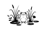 Frog Silhouette Vector Bundle, an Illustration by jahid234 (Thumbnail 28 of 46)