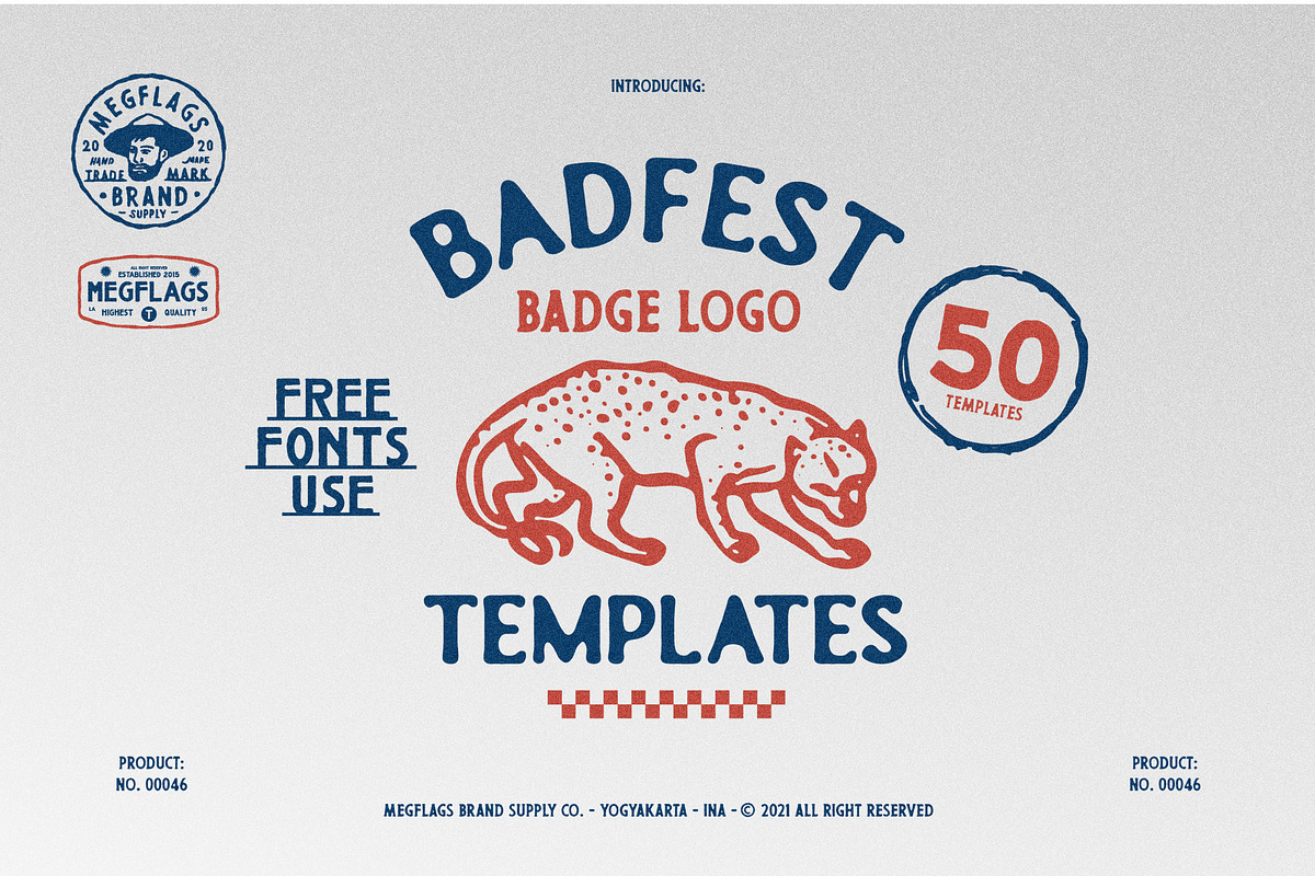 Badfest 50 Badge/Logo Templates, a Branding & Logo Template by Megflags (Photo 1 of 10)