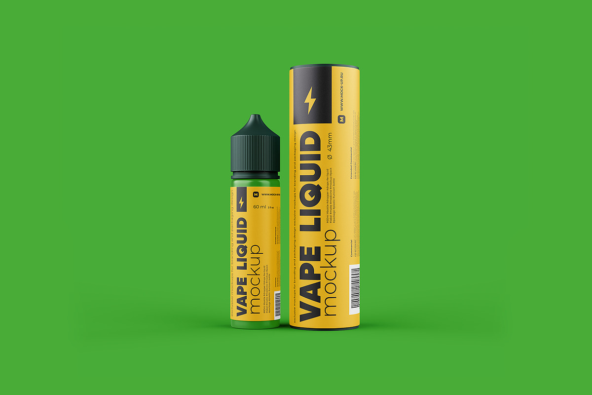 Vape Liquid Packaging Mockup 60ml, a Packaging Mockup by easymock