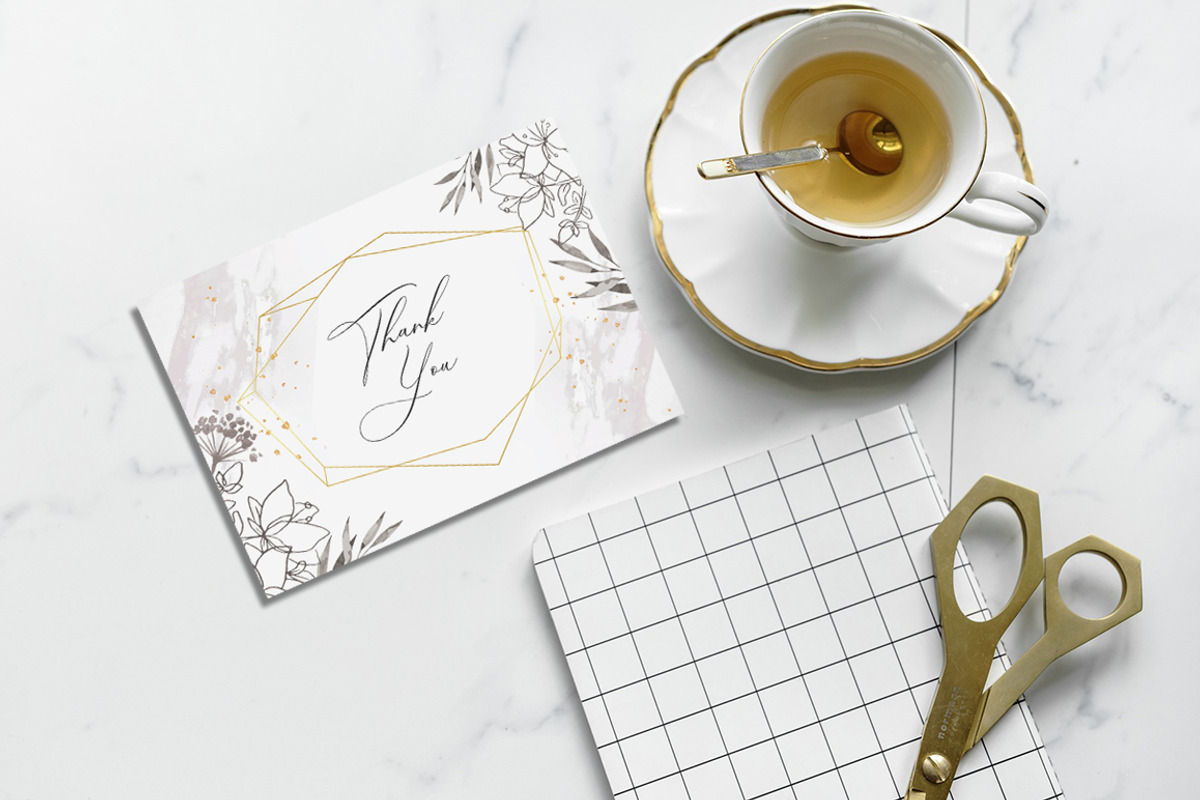 Geometric Wedding Invitation, an Invitation Template by Aarley Kaiven