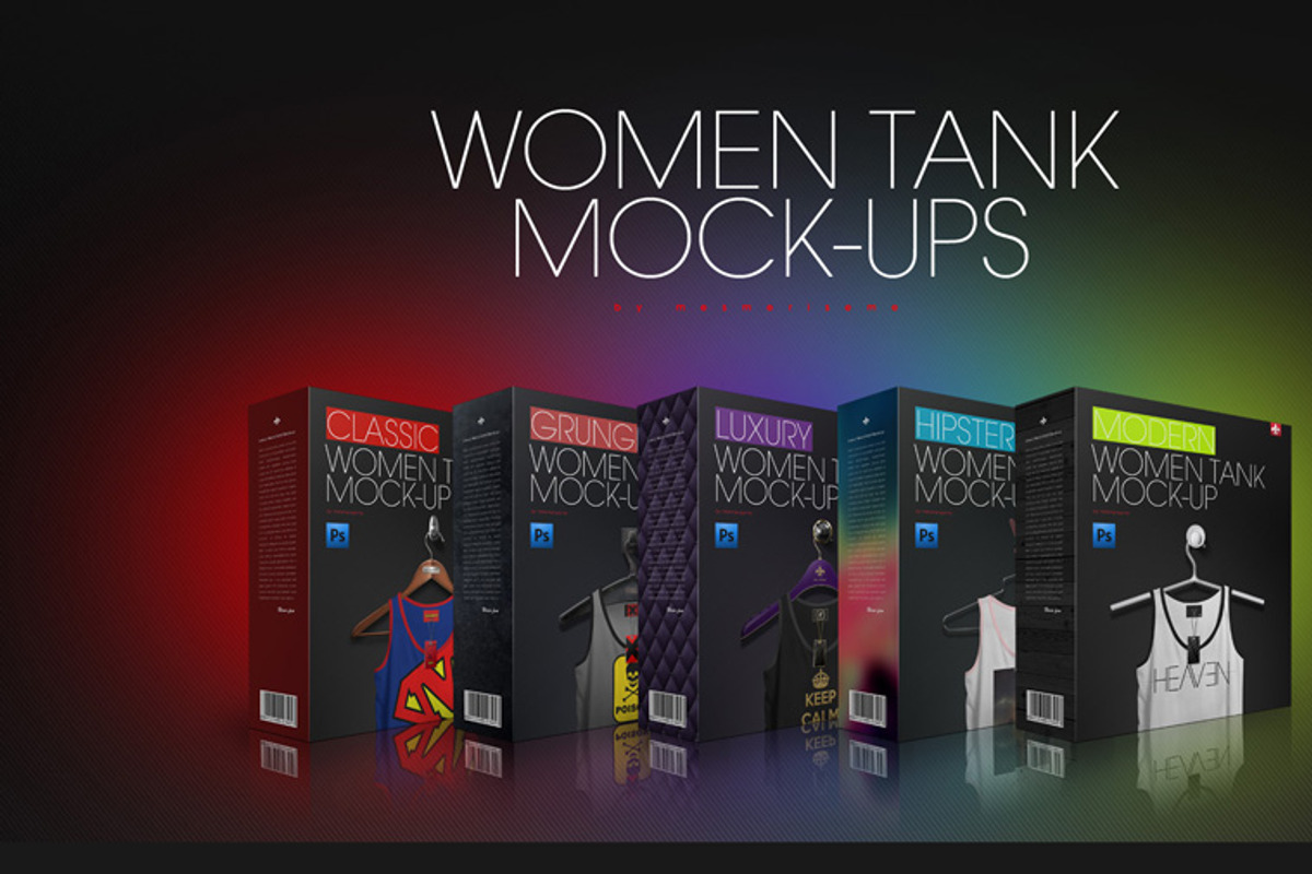 Tank 2nd Type On 5 Stages Mock-up, a Hoody Mockup by Mocca Mockups Store (Photo 2 of 69)