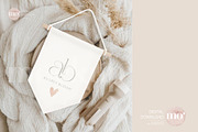 Pennant Banner Mockup, a Product Mockup by MoMockups (Thumbnail 3 of 4)