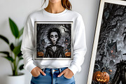 Halloween Haunting Face, a Person Illustration by Sharon Schwalbe (Thumbnail 3 of 5)