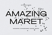 Amazing Maret - Modern Condensed San, a Sans Serif Font by TypeLogue (Thumbnail 1 of 5)