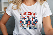 Patriotic Chicken USA 4th of July Me, an Illustration by Sublimation Artist (Thumbnail 4 of 9)