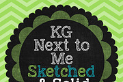 KG Next to Me Sketched and Solid, a Font by Kimberly Geswein Fonts (Thumbnail 3 of 3)
