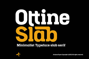 Ottine Slab Typeface