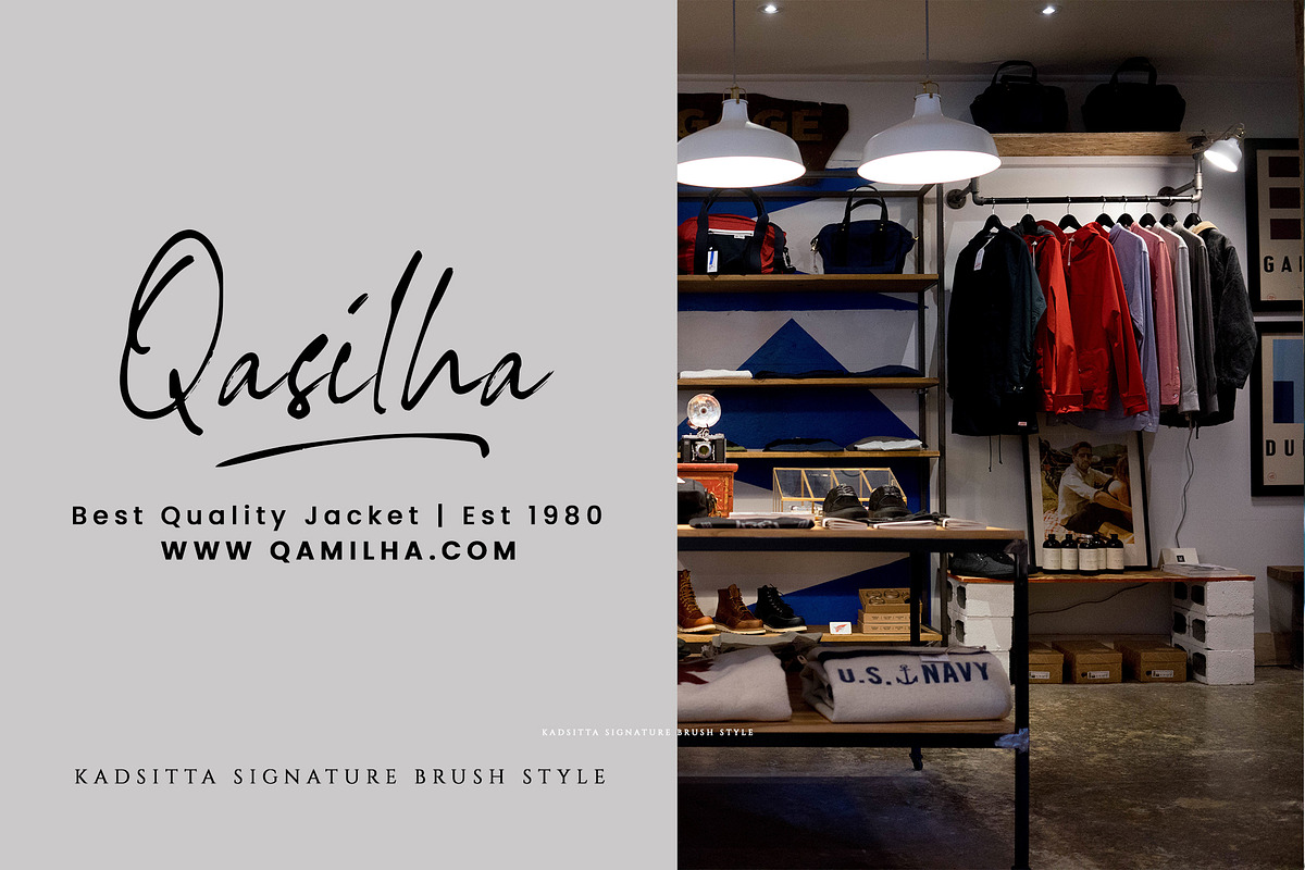 Kedsita Signature Font, a Handwritten Font by Moodtype (Photo 2 of 12)