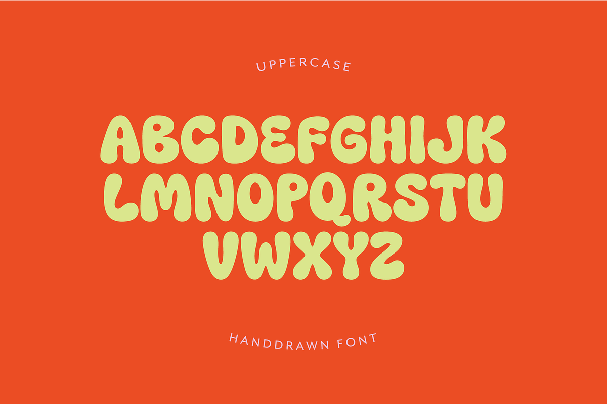 Delphine - Handwritten Bubble Font, a Handwritten Font by The Bumble Box (Photo 2 of 4)