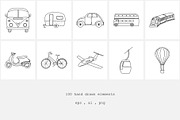 Hand Drawn Line Travel Icons, an Outline Icon by NatalieArtShop (Thumbnail 14 of 16)