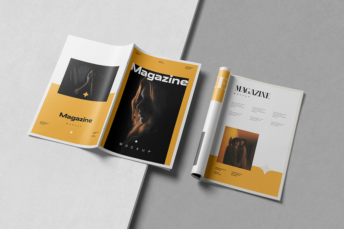Premium Magazine Mockups, a Product Mockup by DesignNeutrons (Photo 4 of 8)