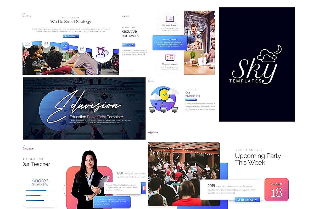 Education PowerPoint Template, a Presentation Template by PaperMoon (Photo 3 of 3)