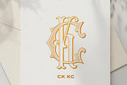 Luxury Vintage Monogram Logo CK/KC, an Object Graphic by Kaizla03 (Thumbnail 1 of 7)