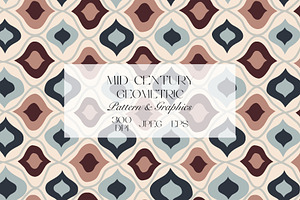 Mid Century Geometric Pattern