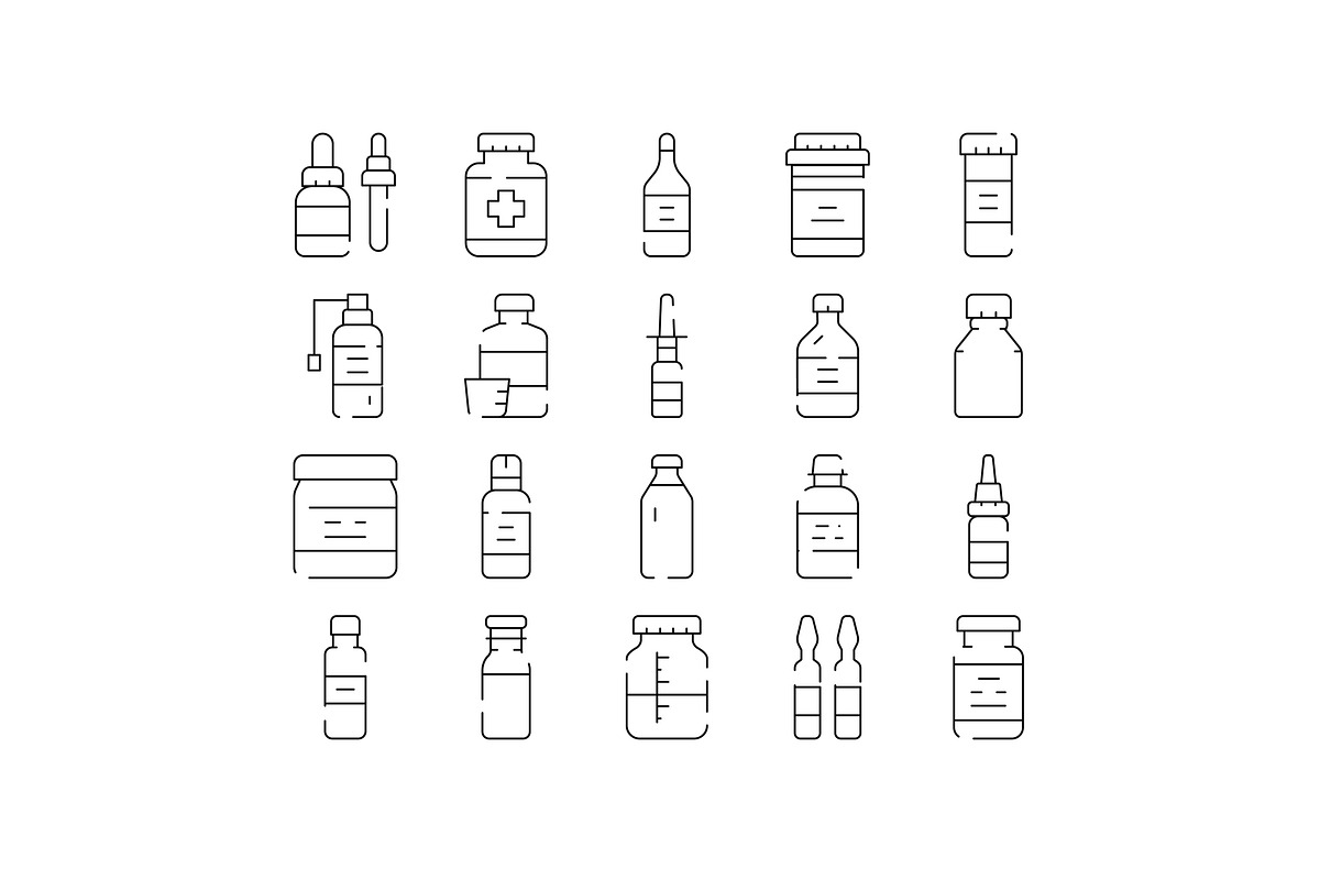 Medicine bottles and pharmacy, an Object Graphic by pikepicture (Photo 1 of 3)