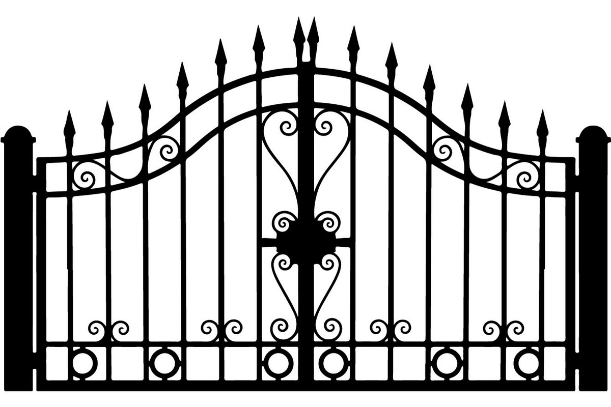Ornamental Metal Fence Design Vector, an Object Graphic by Designer_Momina (Photo 5 of 13)