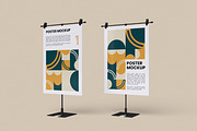 Poster Stand Mockup, an Advertising Mockup by HanaSaka_Studio (Thumbnail 2 of 5)