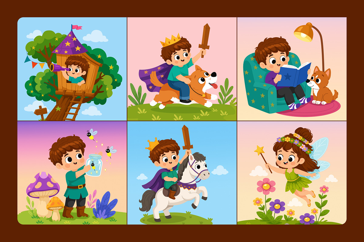 40 Animated Story Book Illustrations, an Education Illustration by Brickclay (Photo 3 of 4)