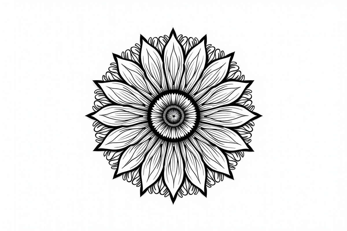 Intricate Mandala Coloring Set, an Illustration by hafijul (Photo 11 of 11)