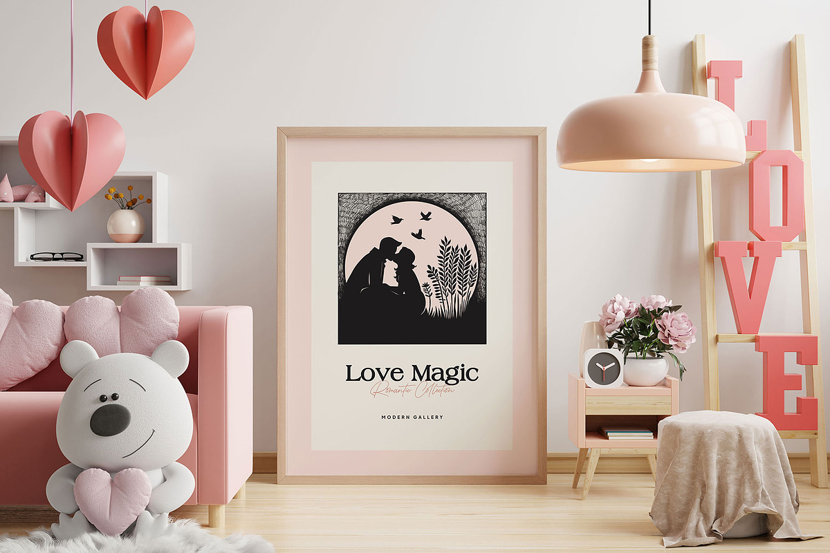 Linocut Love | Poster Builder, an Object Graphic by KetteCreate (Photo 2 of 22)