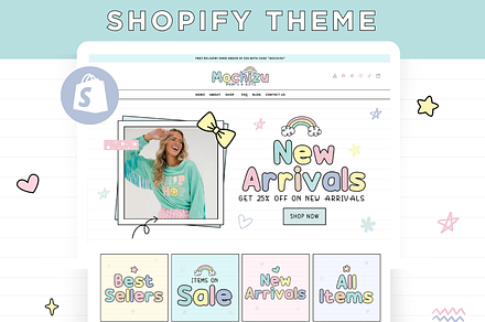 Pastel Shopify Website Template