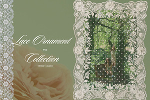 Floral Lace Ornament Kit