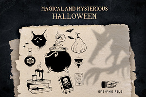 Magic and mystic halloween.