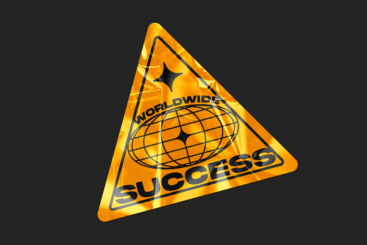 Plastic Sticker Mockup, a Mockup by Design Squad (Photo 2 of 4)