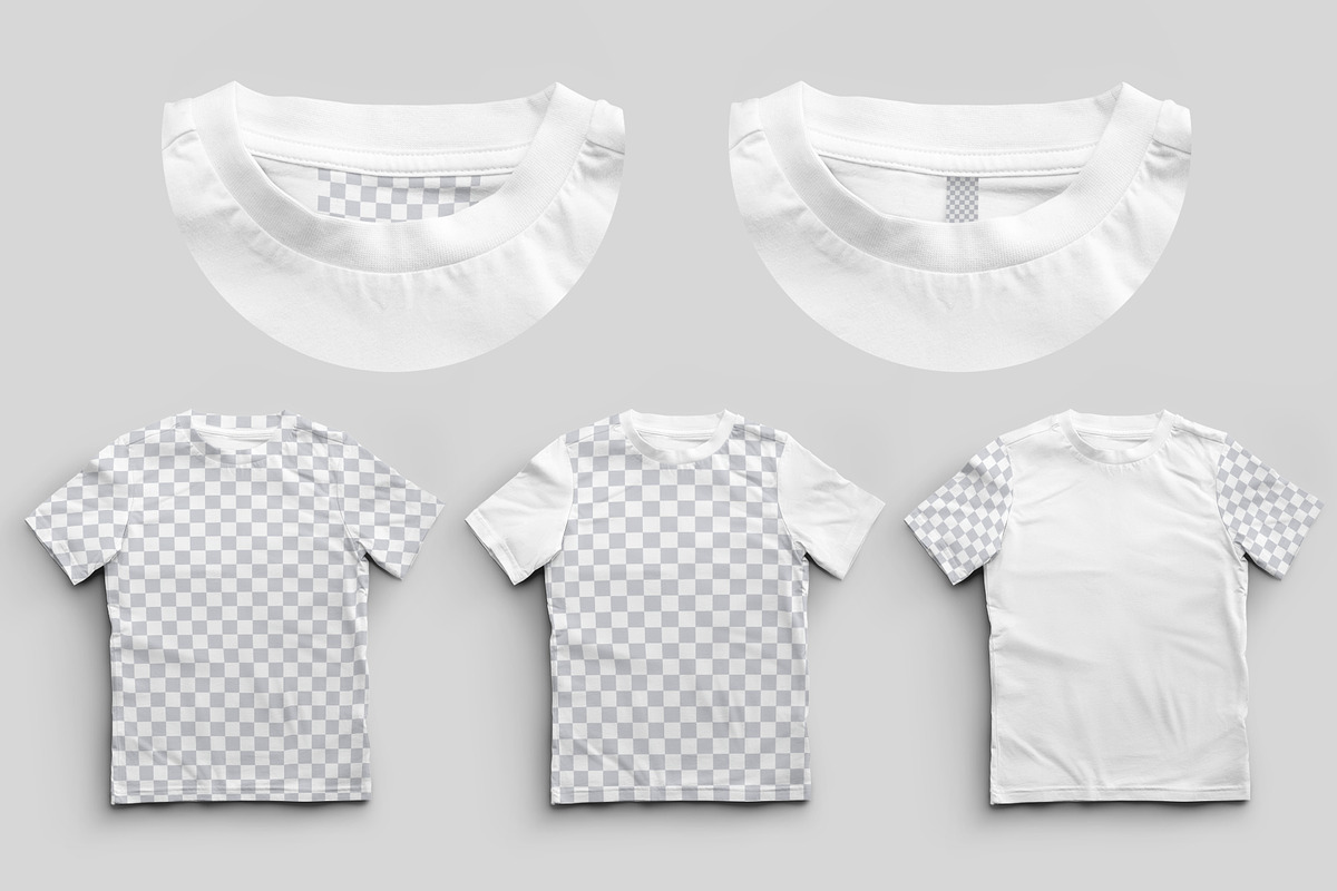 12 Mockups of a Children's T-shirt, a Shirt Mockup by Grow Design Craft Studio (Photo 6 of 8)