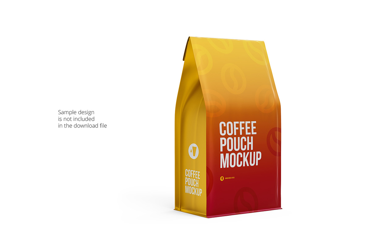 Coffee Pouch Mockup 3/4 view, a Packaging Mockup by easymock (Photo 5 of 6)